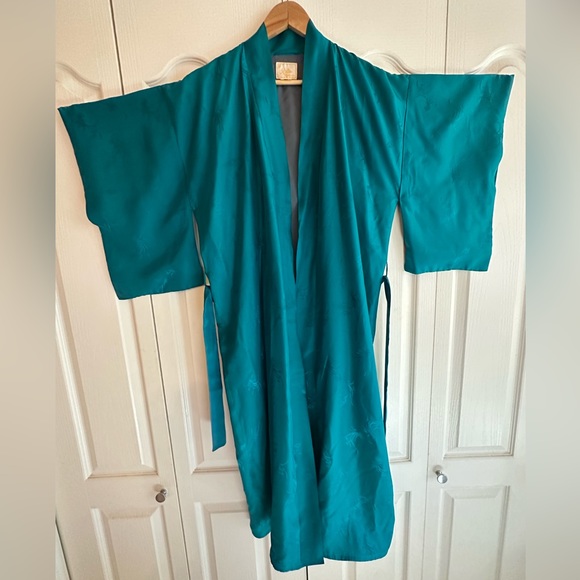 Vintage Silk Kimono Robe - Picture 1 of 3